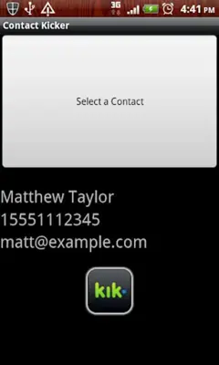 ContactKicker android App screenshot 1